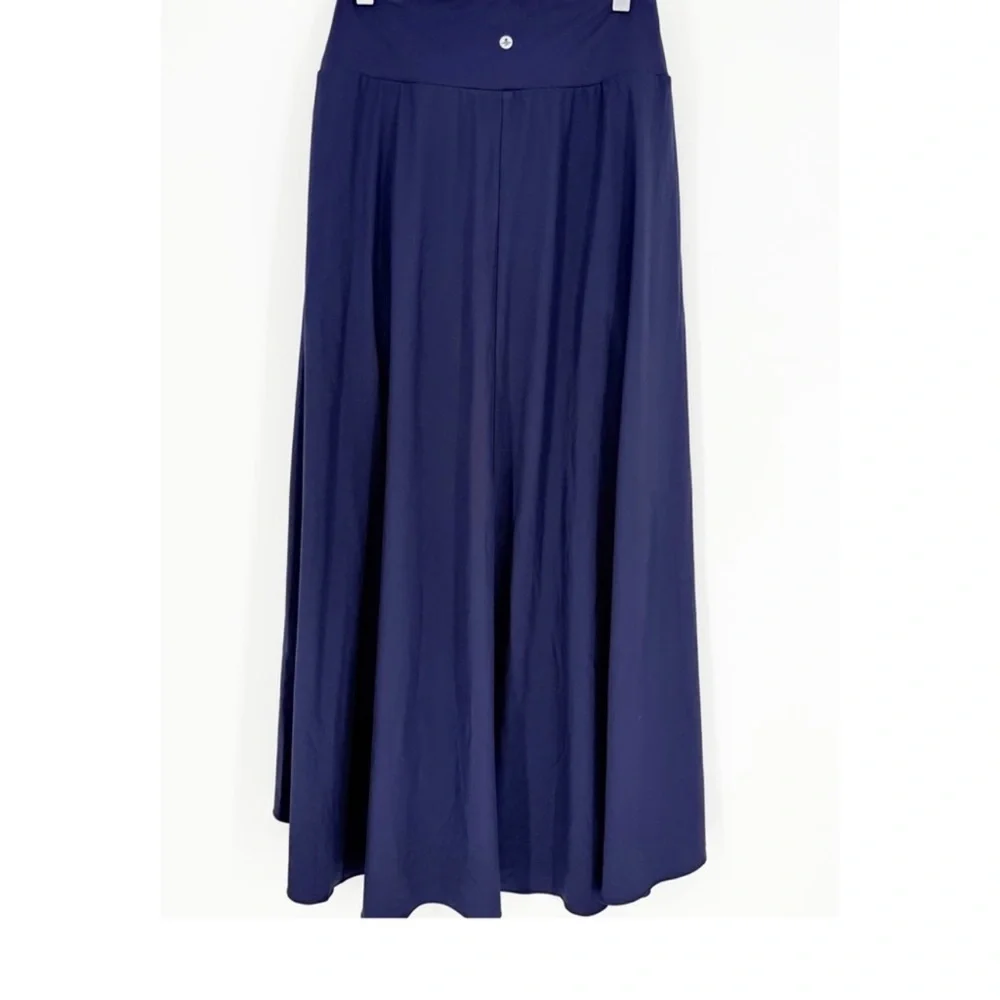 Halara High Slit Lined Maxi Skirt S Blue - Picture 3 of 3